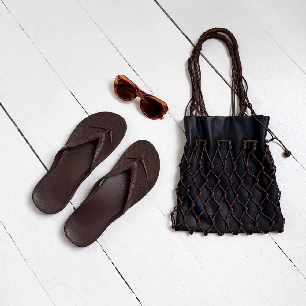 NWT Archies Classic Brown Arch Support Flip Flops Sandals US Men 9 / WMN 10